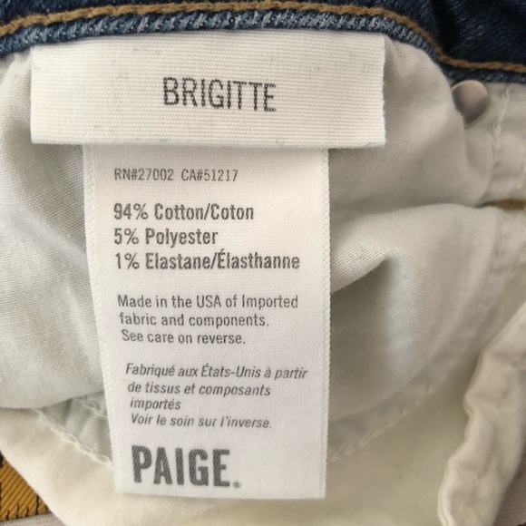 Paige Brigitte Crop Studded Pearl Jean - Picture 5 of 11